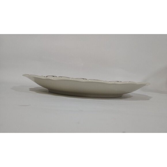 Serving Platter E&R Charger Dark Green Gold  Bavaria Germany 11 1/4" Diameter - Picture 9 of 9